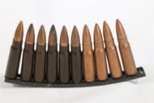 1 bag 7.62 x 39 with stripper clips, 30 rounds