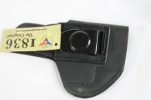 One Tagua 1836 soft black leather optic ready for most single stack 3" right handed holster. In
