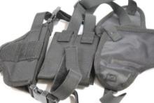 One BullDog extreme ambidextrous shoulder holster for compact 3" auto. In package.