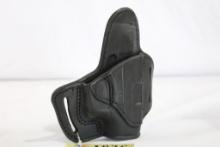 Tagua black leather right handed belt holster for most 9mm, 40 and 45 double stack 4". In package.