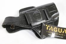 Tagua black leather right handed belt holster for Ruger LC9. In package.