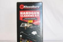 KleenBore Handgun cleaning kit for 38/357 and 9mm. In package.