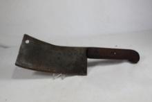 Clever with 7 inch blade made by RMON Tool Co. N.Y.C. Has seen lots of use. Wood handle is cracked
