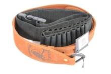 1 nylon ammo belt, one Galco leather rifle sling