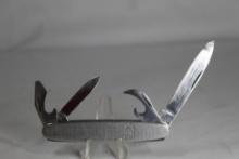 Gerlach stainless camp knife CRS logo, can/bottle opener, Poland, vintage