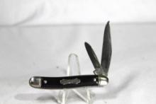 Colonial jack knife, The Ambassador line salesman sample, black scales