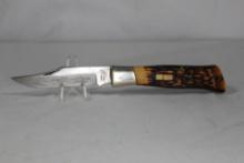 Camillus cam-lok sword brand staglon knife, vintage. 4" blade