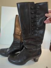 Women's Tall Black Boots (Clarks) - Size 10