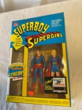 DC Direct Classic Silver sage Superboy and Supergirl Deluxe Action Figure Set