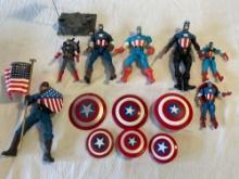 Assorted Loose Captain America Action Figures