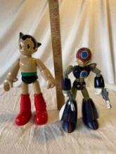 Mega Man and Astro Boy Figures