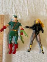 Green Arrow and Black Canary Action Figures