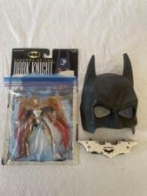 Batman Mask, Knife, and Figure