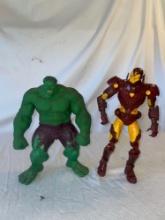 Iron Man and The Incredible Hulk Figures