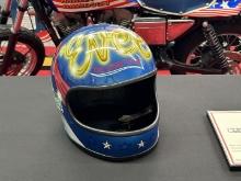 Evel Knievels "Holy Grail" Helmet painted by Evel's personal artist