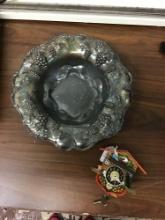 Silver decorative bowl