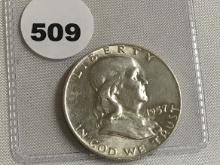 1957-D Franklin Half dollar GEM/BU