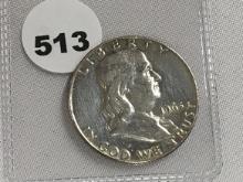 1963-D Franklin Half dollar Polished