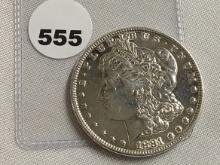 1881 Morgan Dollar VF, Cleaned