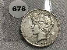 1922-D Peace Dollar VG