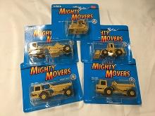 Lot of 5, Ertl 1/43 Scale, Mighty Movers