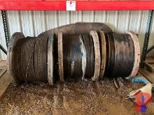 (3) 3' X 2' SPOOLS OF 1" STEEL CABLE  16042