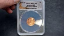 2009-D ANACS-MS67 RD Lincoln Cent Inaugural Edition 1 Cent