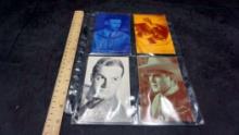 4 Postcards - Charles "Slim" Lindbergh, Bob Hope & Others