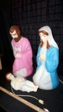 Mary, Joseph & Jesus Blow Molds