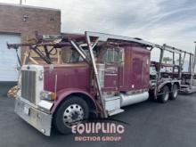 2000 PETERBILT 379 TANDEM AXLE 9 CAR HAULER