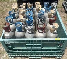 Crate of 26 Gas Cylinders