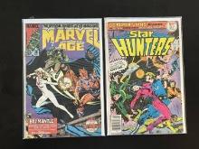 Star Hunters DC Comic #16 & Marvel Age Marvel Comic #25
