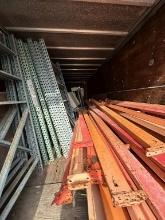 Pallet Racking (2) Openings Including (3) 16'Hx42"D Uprights & (8) 105" Beams (17.5'L)