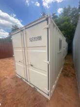 11 FOOT OFFICE CONTAINER WITH SIDE DOOR AND WINDOW