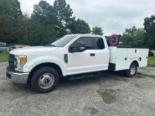 2017 FORD F350 XL EXT CAB SERVICE BODY TRUCK