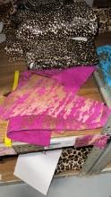 Brown Pink Brindle Acid, Distressed Leather