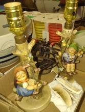 HUMMEL LAMPS (Boy lamp needs repaired) - lPICK UP ONLY