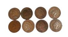 (2) 1901, 1902, 1904, 1905, 1906, 1907 & 1909 INDIAN HEAD CENTS