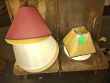 GROUP OF LAMP SHADES - PICK UP ONLY
