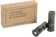Winchester Ammo Q1544 Military Grade 12 Gauge 2.75 9 Pellets 00 Buck Shot 5 Per Bx