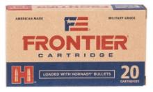 Frontier Cartridge FR100 Military Grade Varmint 223 Rem 55 gr Full Metal Jacket FMJ 20 Per Box