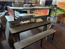 Cafeteria Table & Bench