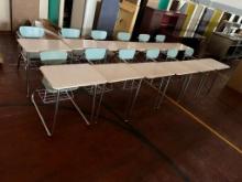 Lot of 12 School Desks