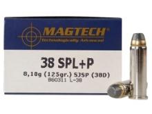 Magtech 38D RangeTraining 38 Special P 125 gr Semi Jacketed Soft Point Flat 50 Per Box