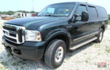 2003 Ford Excursion Multipurpose Vehicle 4x4 (MPV), VIN # 1FMSU43P03ED06096