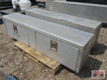 Pair Of Aluminum Diamond Tread Truck Bed Tool Boxes