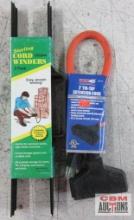 Grip 39016 2' Tri-Tap Extension Cord Sterling HF-66 2pk Cord Winder
