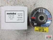 Metabo 656425000 4-1/2" x 7/8", Type 27, Grit 120, Flap Disc - Set of 10