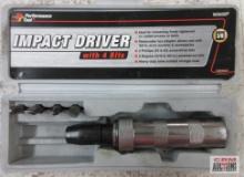 PT Performance Tool W2500P 3/8" Drive Impact Driver & 4 Bits w/ Molded Storage Case