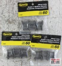 SpeeCo S76601 Offset Links, Chain #60 - Set of 3
